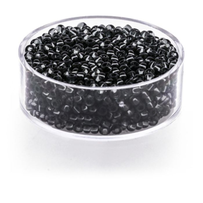 Rocailles grau transparent 2,6 mm, Bild 1 von 3