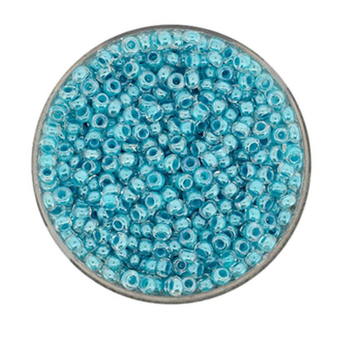 Rocailles türkis farbeinzug 2,6 mm