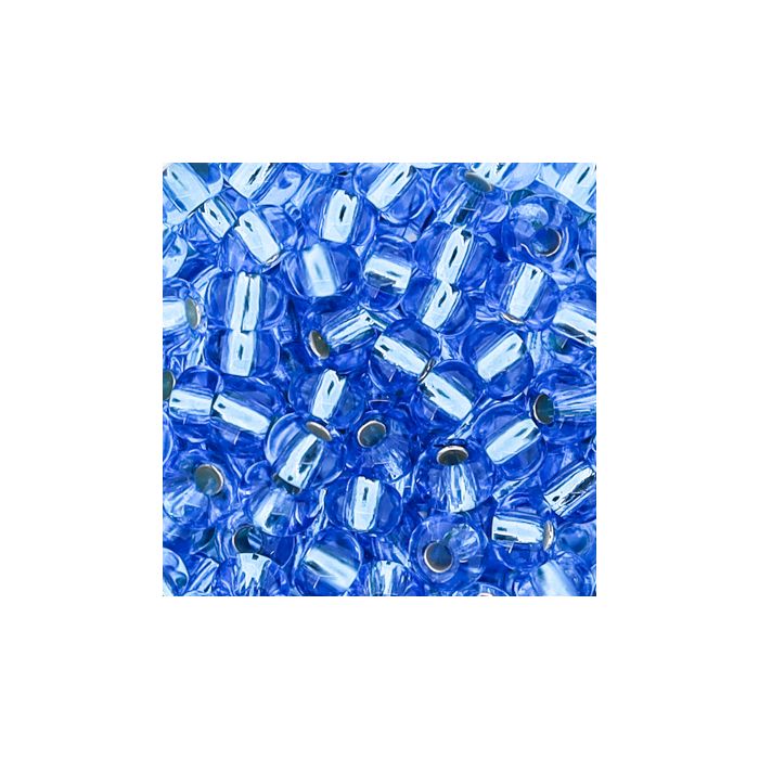 Rocailles safir silbereinzug 4,5 mm, Bild 3 von 3