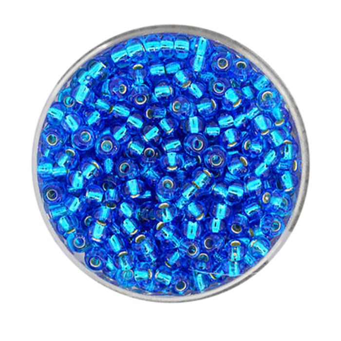 Rocailles safir silbereinzug 3,5 mm