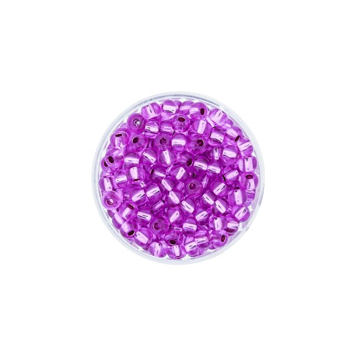 Rocailles fuchsia silbereinzug 4,5 mm 17 gr 9351-054 4016490200420  