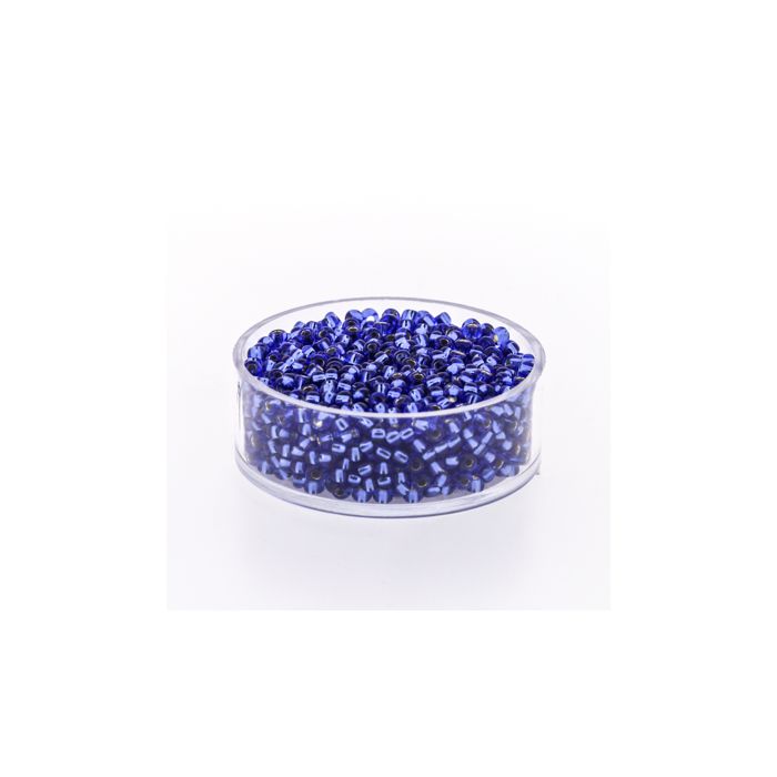 Rocailles safir silbereinzug 2,6 mm, Bild 1 von 3
