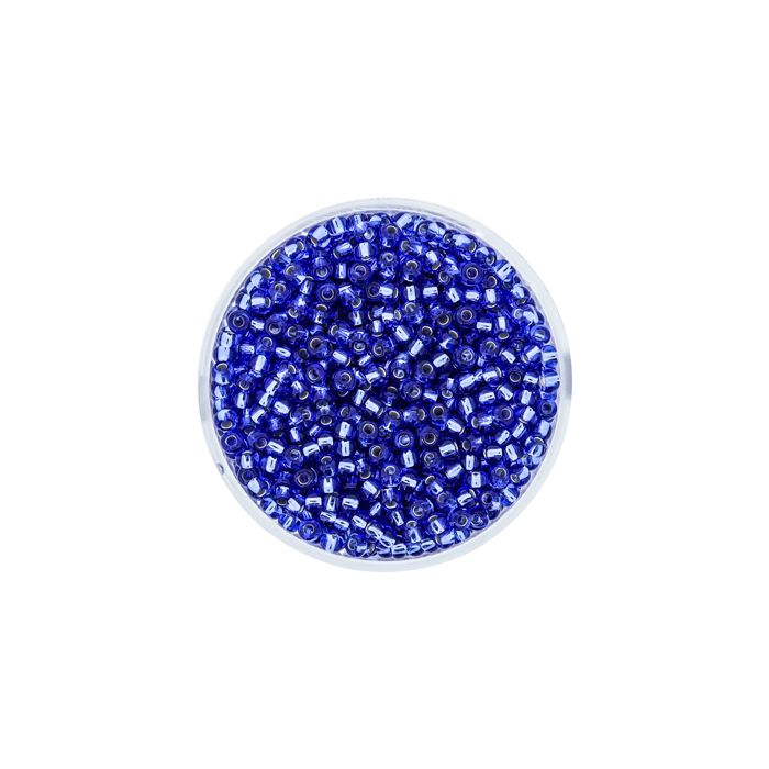 Rocailles safir silbereinzug 2,6 mm, Bild 2 von 3