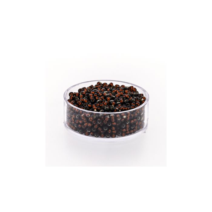 Rocailles dunkelbraun silbereinzug 2,6 mm 17 gr 9359-4 4016490306399  