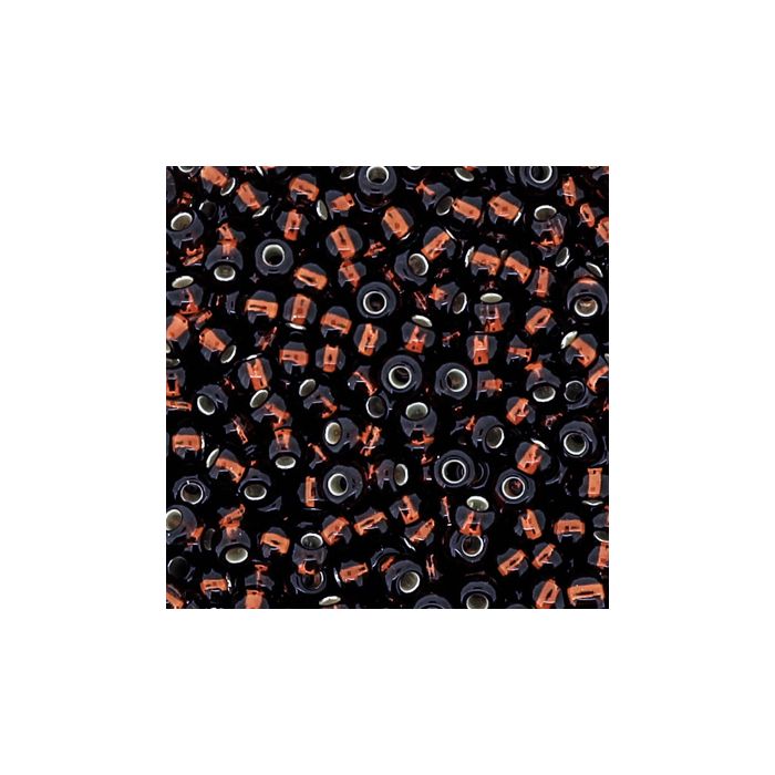 Rocailles dunkelbraun silbereinzug 2,6 mm 17 gr 9359-4 4016490306399  