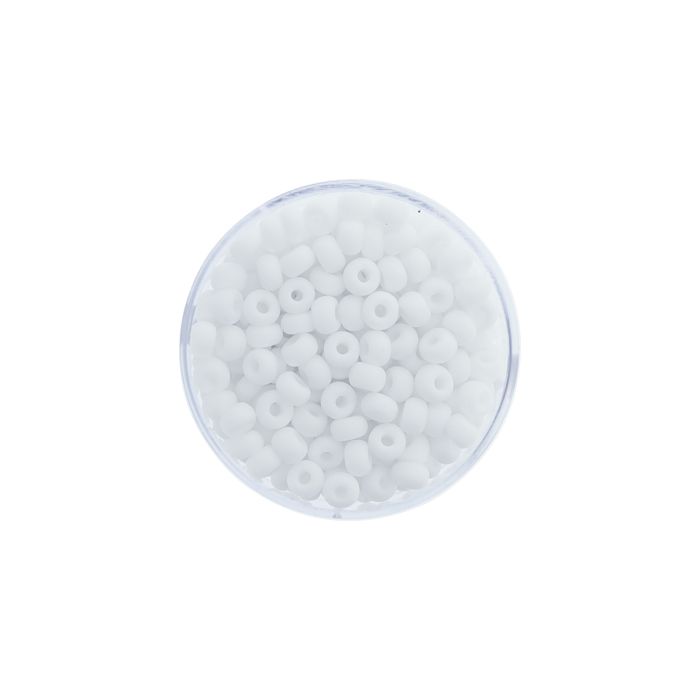 Rocailles weiß matt 4,5 mm 17 gr 9377-054 4016490160748  