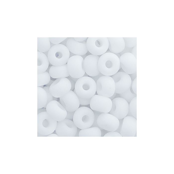 Rocailles weiß matt 4,5 mm 17 gr 9377-054 4016490160748  