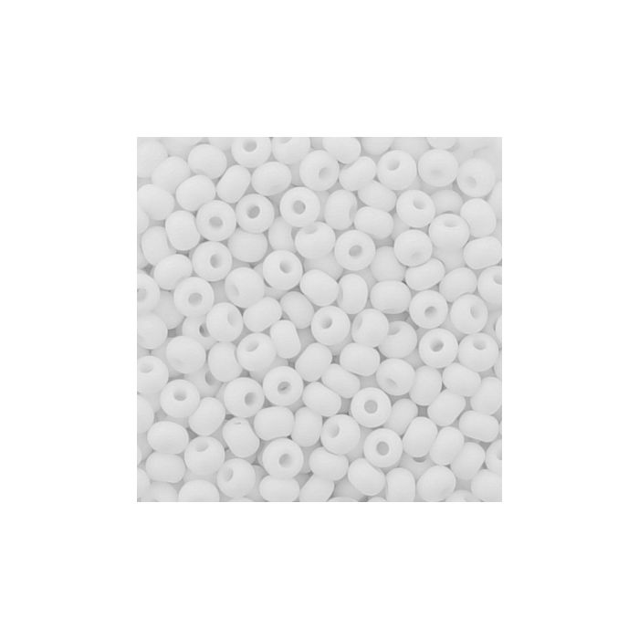 Rocailles weiß matt 2,6 mm 17 gr 9377-4 4016490081579  