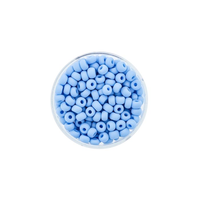 Rocailles hellblau matt 4,5 mm 17 gr 9378-054 4016490160755  