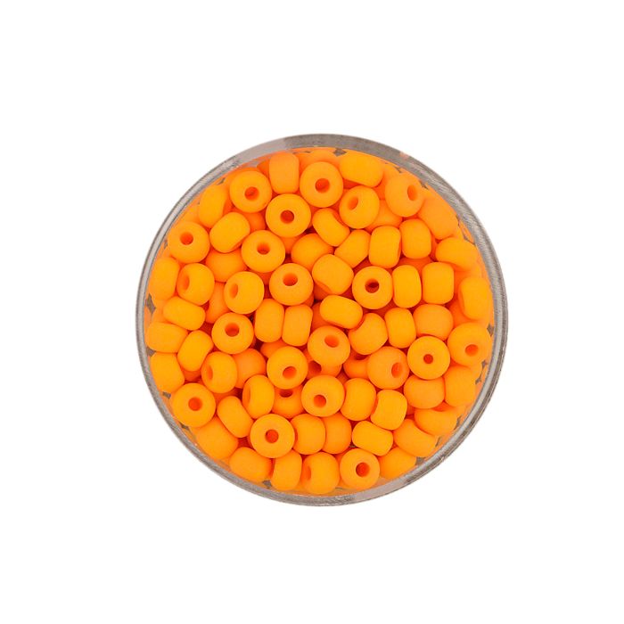 Rocailles orange matt 4,5 mm 17 gr 9380-054 4016490157601  