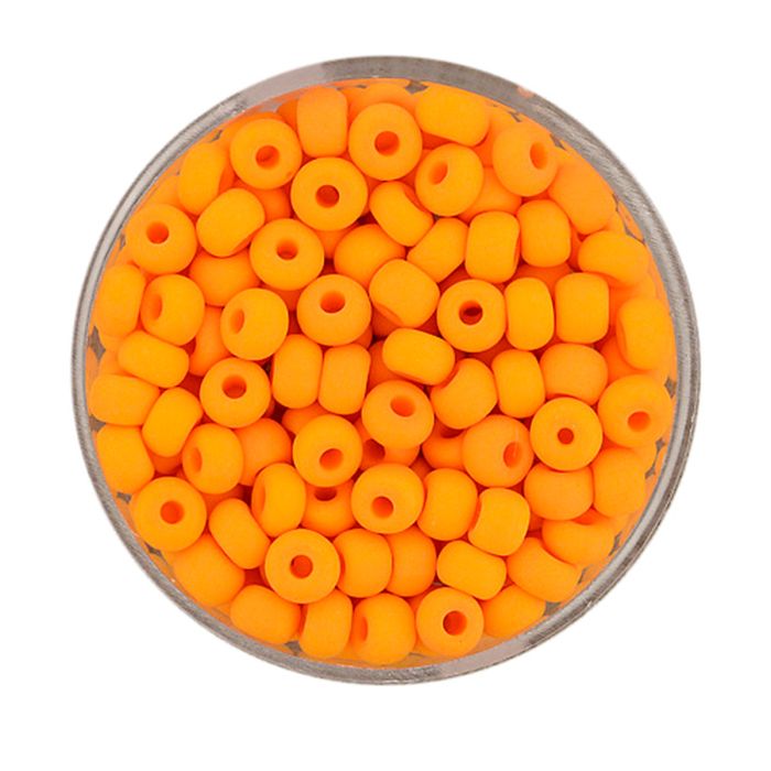 Rocailles orange matt 4,5 mm