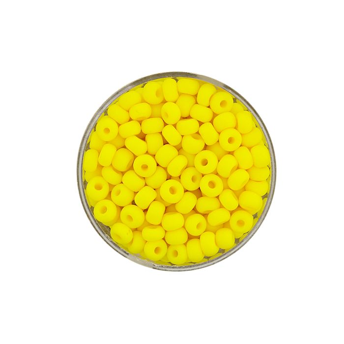 Rocailles gelb matt 4,5 mm 17 gr 9384-054 4016490164654  