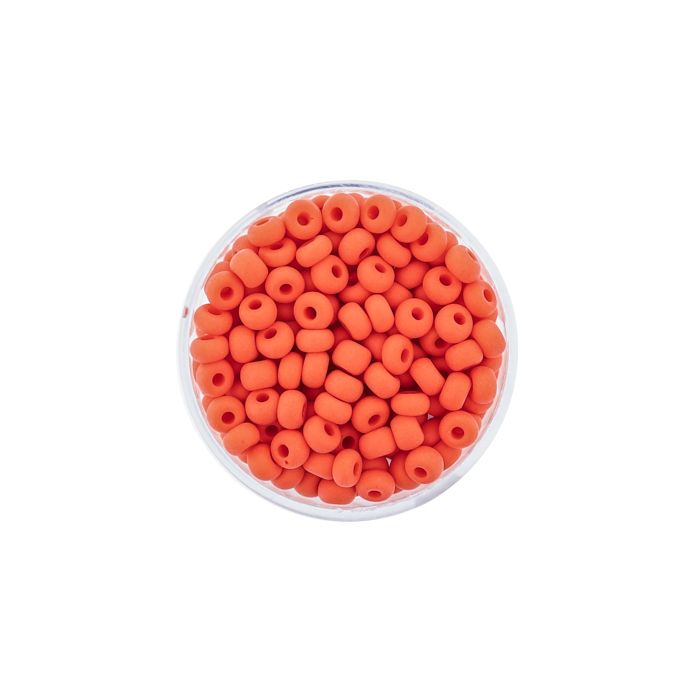 Rocailles dunkelorange matt 4,5 mm 9388-054 4016490163305  
