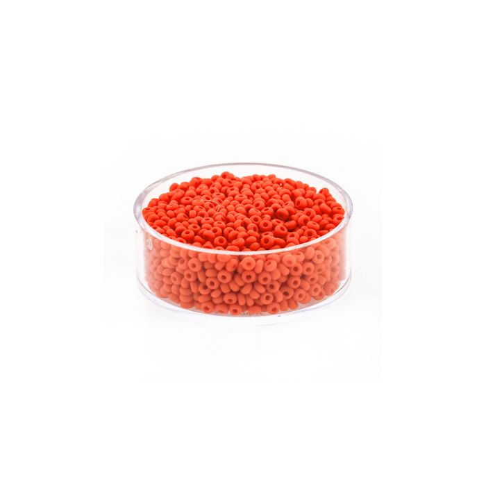 Rocailles dunkelorange matt 2,6 mm 9388-4 4016490253358  