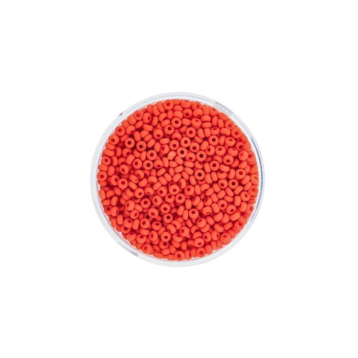 Rocailles dunkelorange matt 2,6 mm 9388-4 4016490253358  