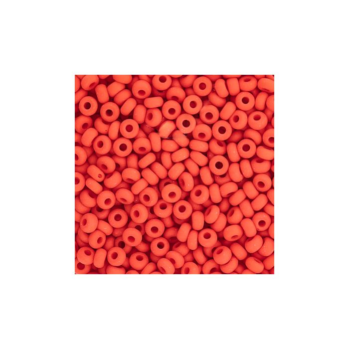 Rocailles dunkelorange matt 2,6 mm 9388-4 4016490253358  
