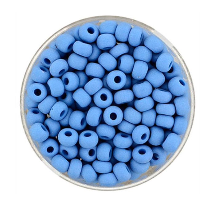 Rocailles mittelblau matt 4,5 mm