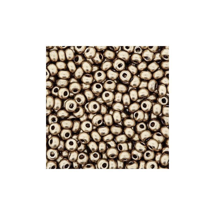 Rocailles goldfb. matt metallic 2,6 mm, Bild 3 von 3