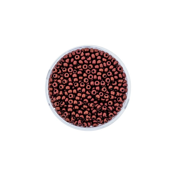 Rocailles bronze matt metallic 2,6 mm, Bild 2 von 3