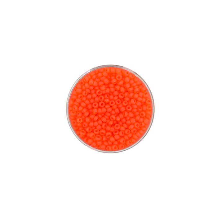 Rocailles orange transparent matt 2,6 mm 9458 4016490045939  