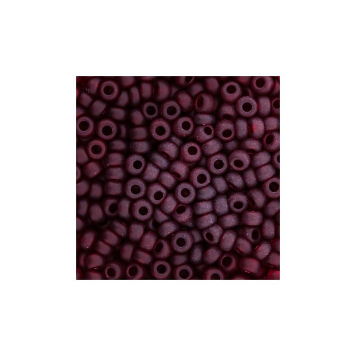 Rocailles rot transparent matt 2,6 mm 9459 4016490045946  