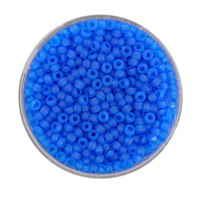 Rocailles hellblau transparent matt 2,6 mm