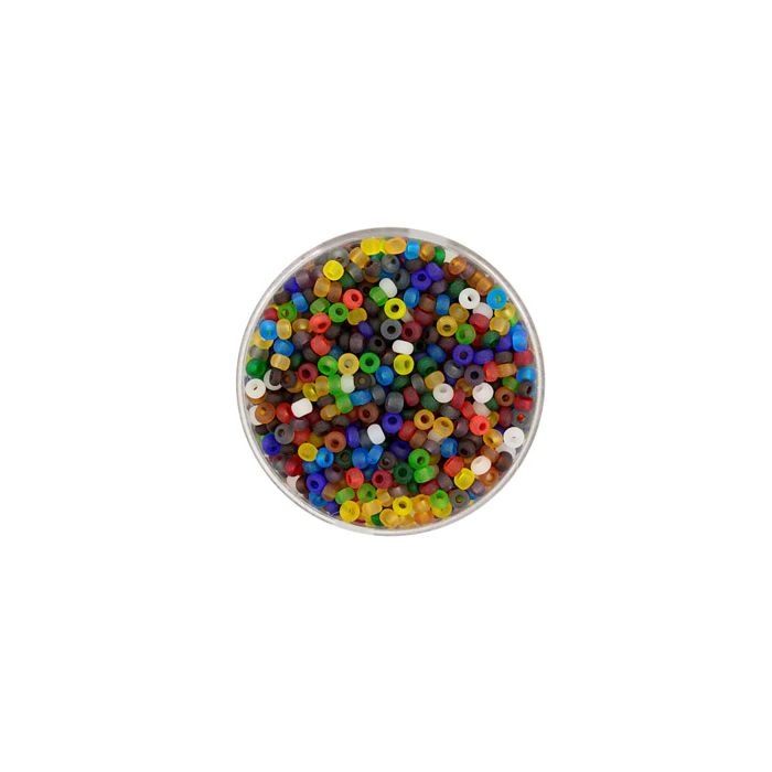 Rocailles Mix transparent matt 2,6 mm 9465-4 4016490063643  