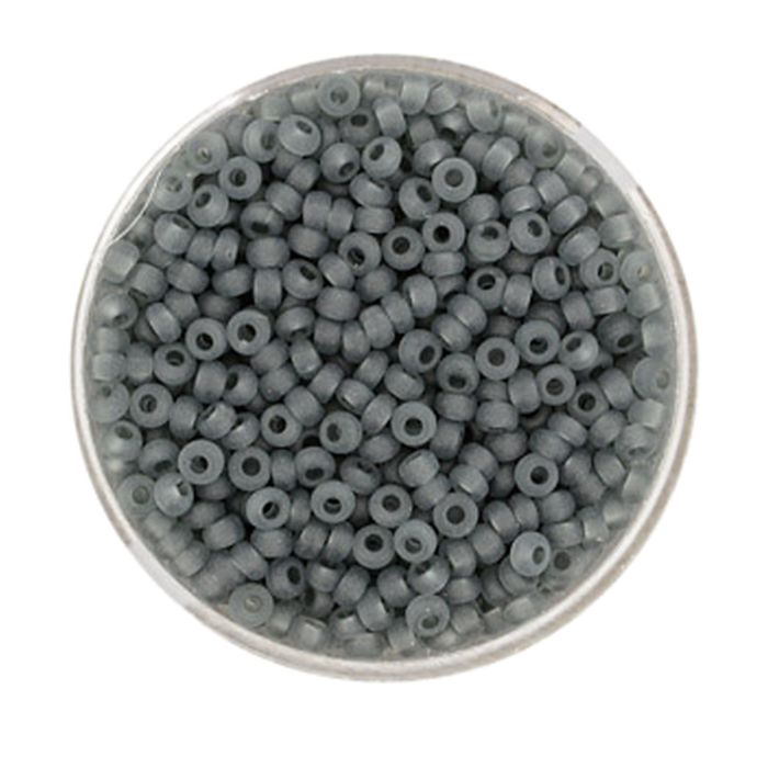 Rocailles grau transparent matt 2,6 mm