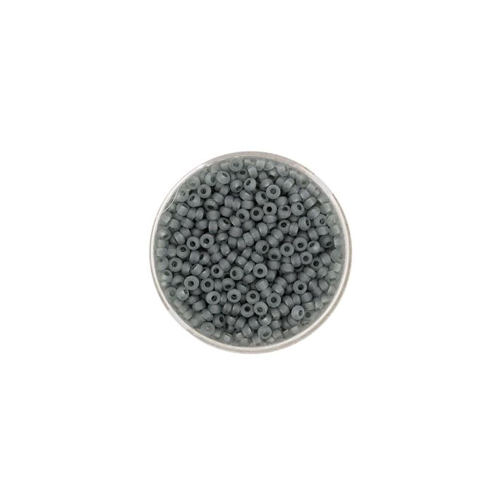 Rocailles grau transparent matt 2,6 mm 9500 4016490078982  