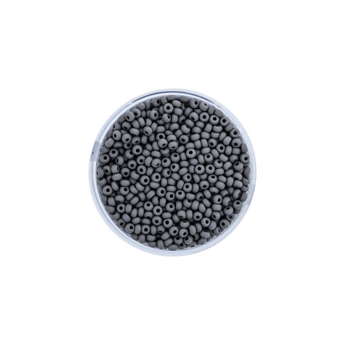 Rocailles grau matt 2,6 mm 9502-4 4016490081661  
