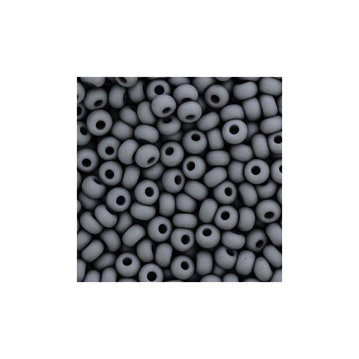 Rocailles grau matt 2,6 mm 9502-4 4016490081661  