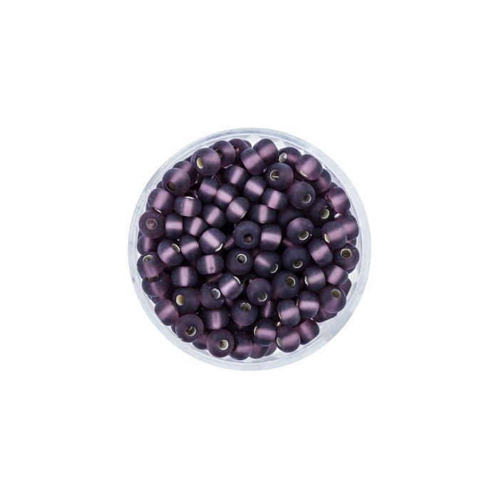 Rocailles amethyst matt silbereinzug 4,5 mm 9559-054 4016490164623  