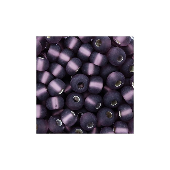 Rocailles amethyst matt silbereinzug 4,5 mm 9559-05 4016490206576  