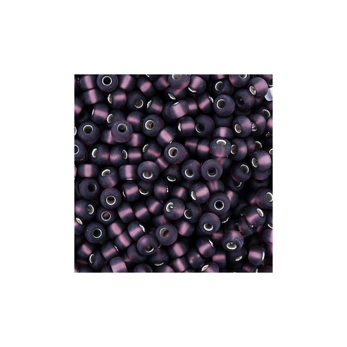 Rocailles amethyst matt silbereinzug 2,6 mm 9559 4016490288091  