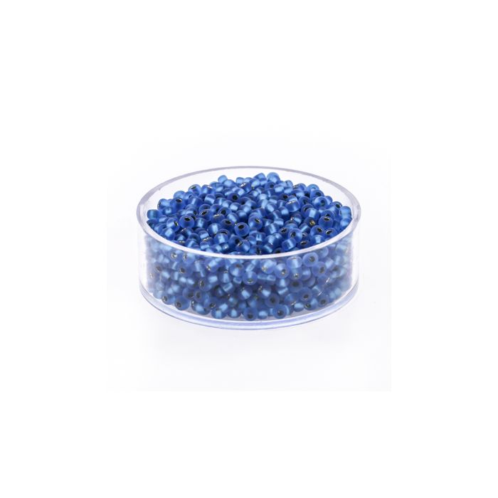 Rocailles blau matt silbereinzug 2,6 mm 9561-4 4016490293606  