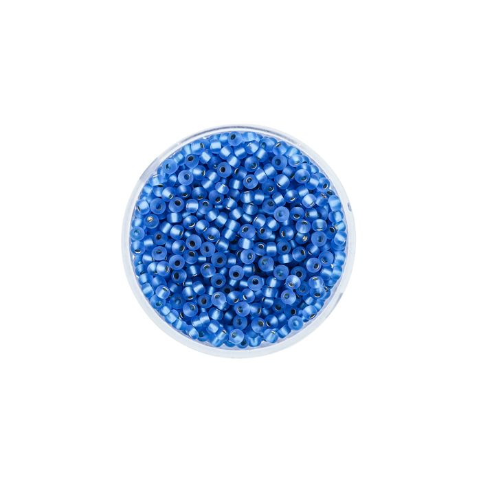 Rocailles blau matt silbereinzug 2,6 mm 9561-4 4016490293606  