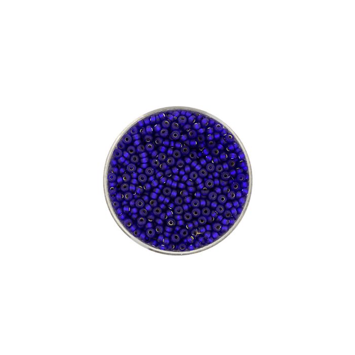Rocailles blau matt silbereinzug 2,6 mm 9563-4 4016490293590  