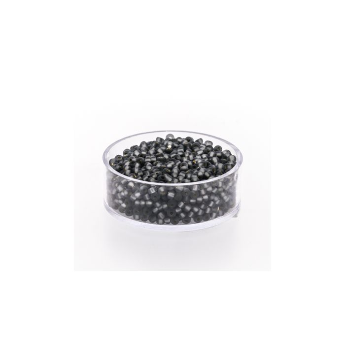 Rocailles grau matt silbereinzug 2,6 mm 9566-4 4016490266068  
