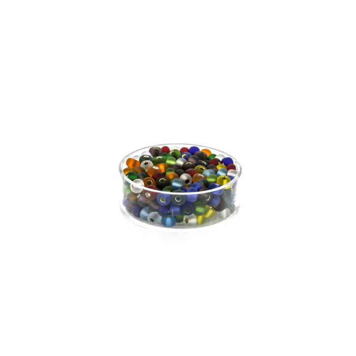 Rocailles Mix matt silbereinzug 4,5 mm 9567-054 4016490163466  