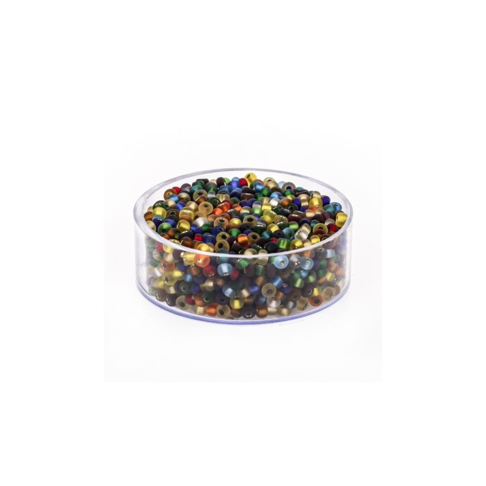 Rocailles Mix matt silbereinzug 2,6 mm 9567-4 4016490261360  