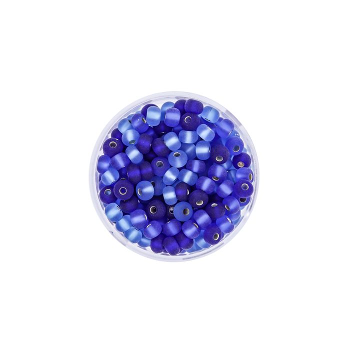 Rocailles blau ton silbereinzug 4,5 mm 9573-05174 4016490801344  