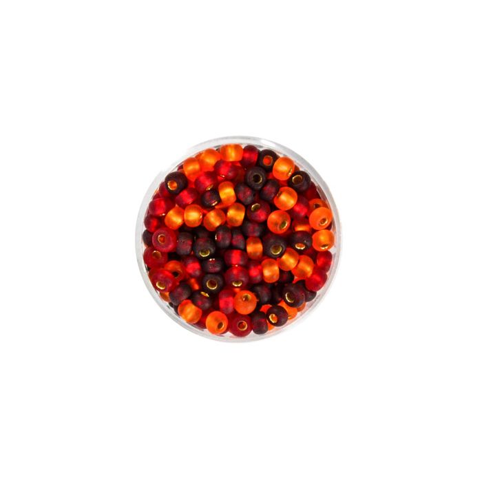 Rocailles rot ton silbereinzug 4,5 mm 9573-05244 4016490801375  