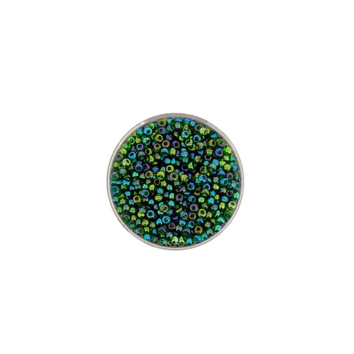 Rocailles Rainbow dunkelgrün 2,6 mm 9576 4016490329701  
