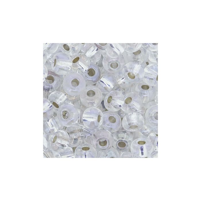 Rocailles kristall AB silbereinzug 4,5 mm 9580-054 4016490273028  