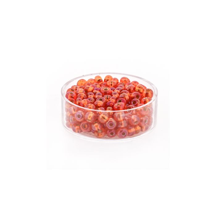 Rocailles orange AB silbereinzug 4,5 mm 9582-054 4016490273042  