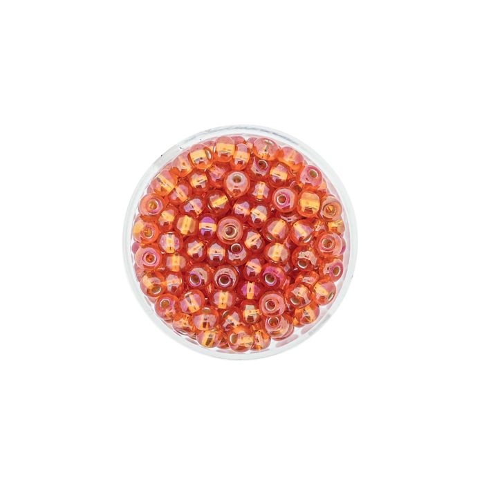 Rocailles orange AB silbereinzug 4,5 mm 9582-054 4016490273042  
