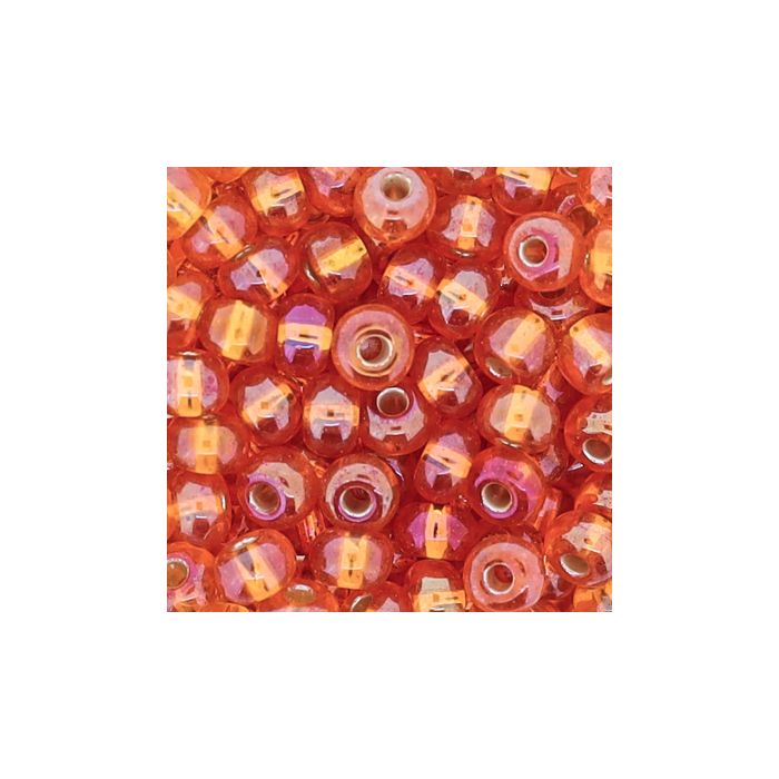 Rocailles orange AB silbereinzug 4,5 mm 9582-054 4016490273042  