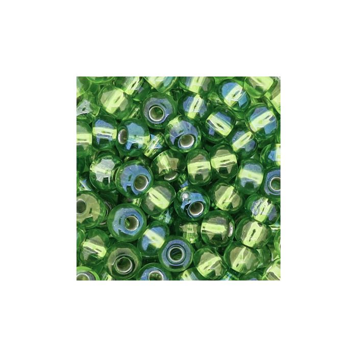 Rocailles grün AB silbereinzug 4,5 mm 9584-054 4016490273066  