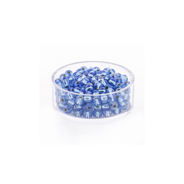 Rocailles hellblau AB silbereinzug 4,5 mm 9586-054 4016490273073  