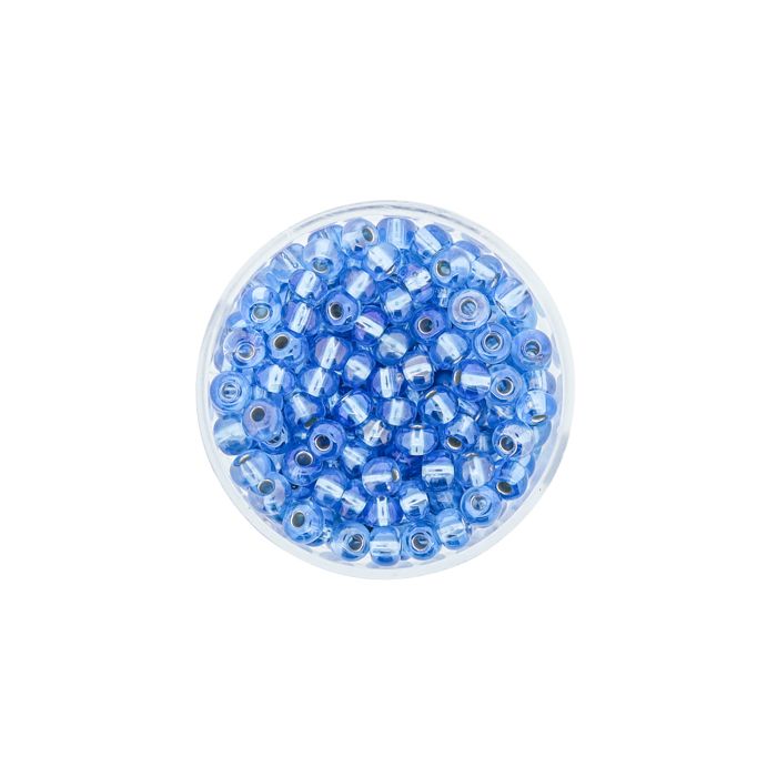Rocailles hellblau AB silbereinzug 4,5 mm 9586-054 4016490273073  